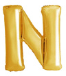 Balon foliowy 100cm - złota litera N