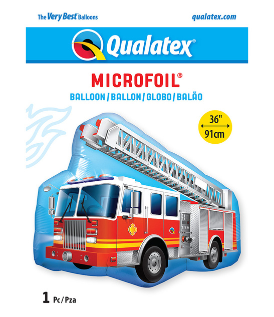 Balon foliowy wóz strażacki 91 cm Qualatex – dekoracja na każdą okazję