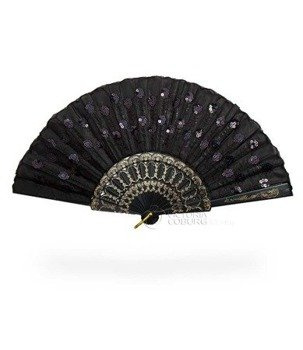 Wachlarz hiszpański CEKIN - czarny