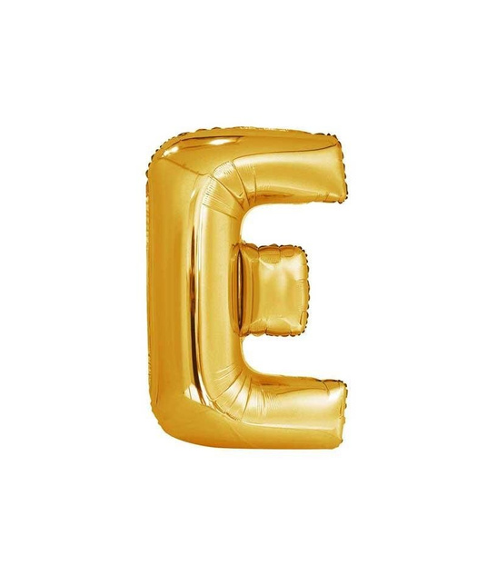 Balon foliowy 40cm - złota litera E