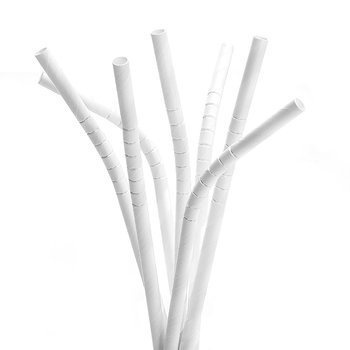 Rurki papierowe łamane  25szt. - biały