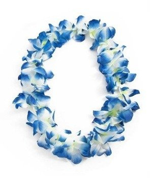 HAWAJSKI naszyjnik girlanda - niebieska