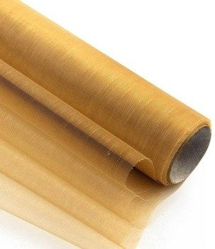 Organza obszyta 36cm x 9m Złota– Materiał do dekoracji