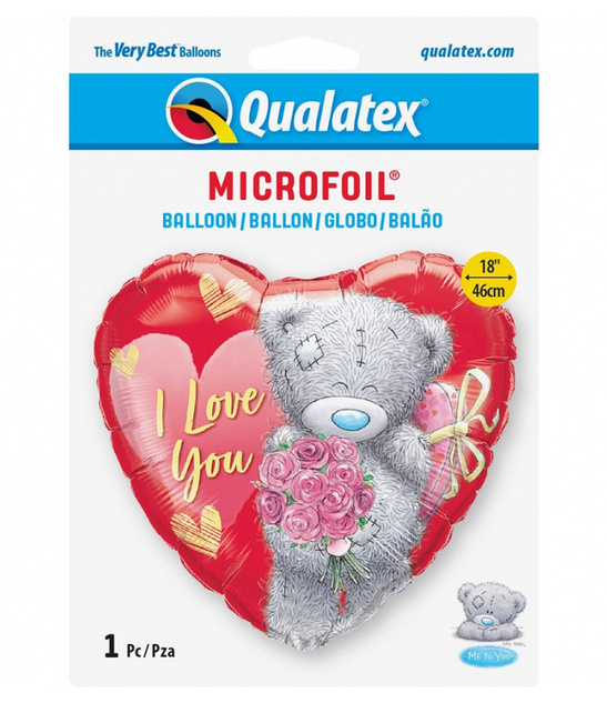 Balon Foliowy Serce 45 cmi – Walentynki, Qualatex