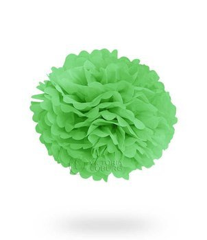 Pompon z bibuły 30cm - zielony