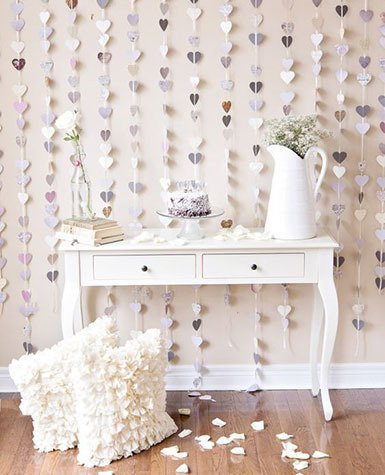 Girlandy papierowe kółeczka - turkus 4m