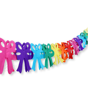 Girlandy papierowe - KOKARDY