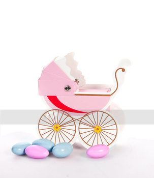 Pudełeczko wózek - różowy