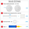 Zestaw do 2 kolumn balonowych 120 cm – na wesele, ślub i imprezy
