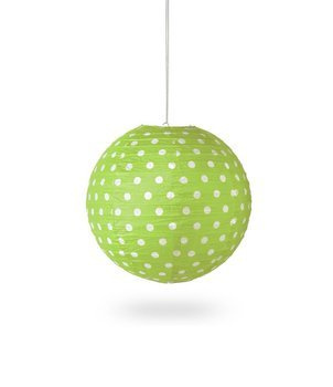 Lampion KULA papier DOT 30cm - zielony