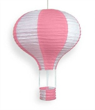 Lampion papierowy BALON 40cm - różowy pastel