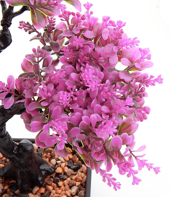 Bonsai Sztuczne Drzewko różowe listki