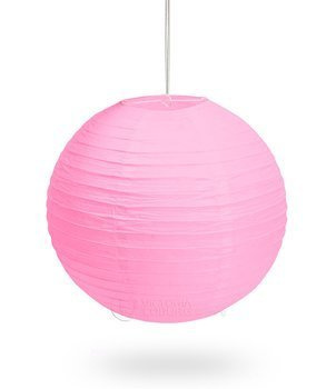 Lampion papierowy KULA – 40 cm, róż jasny
