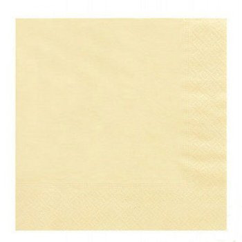 Serwetki papierowe kremowe 33x33 cm – 20 szt. • 3-warstwowe dekoracyjne