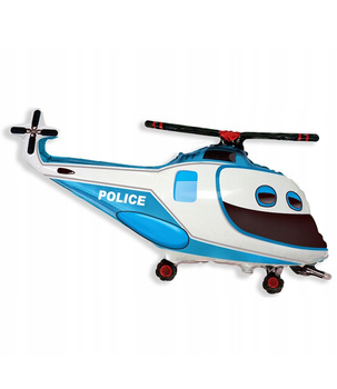 Balon foliowy Helikopter Policyjny Flexmetal 61 cm – dekoracja