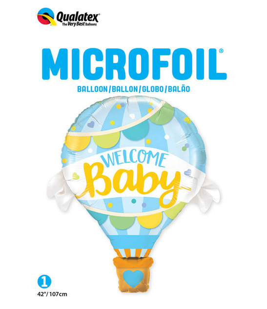 Balon foliowy na narodziny Welcome Baby 107 cm – efektowna dekoracja