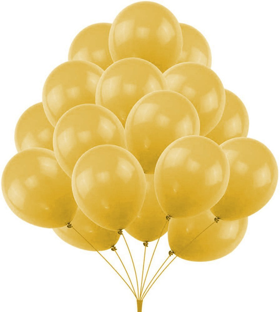 Balony Lateksowe Złote 30 cm – 100 szt. na Śluby, Urodziny, Eventy