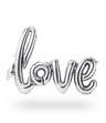 Balon foliowy napis LOVE - srebrny