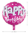Balon foliowy 3D różowy HAPPY BIRTHDAY