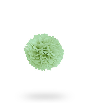 Pompon z bibuły KULA 20cm - pistacjowy