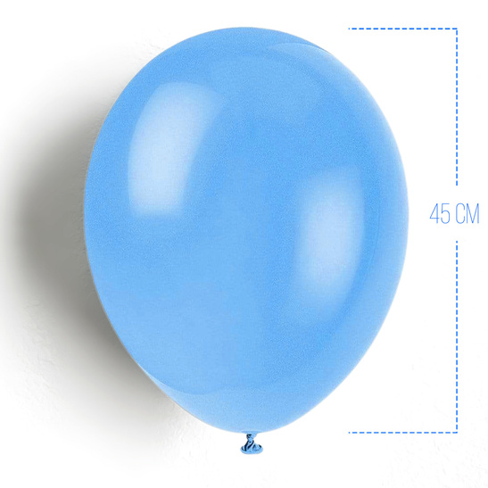 Balon lateksowy 45cm błękit - 1szt.