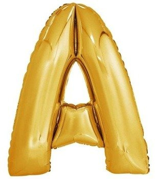 Balon foliowy 100cm - złota litera A