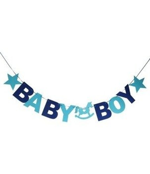 Girlanda z flizeliny baner - BABY BOY