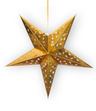 Lampion Gwiazda 90 cm Złota – Dekoracja Świąteczna, Ozdoba Wisząca