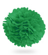 Pompon z bibuły KULA 50cm - butelkowa zieleń