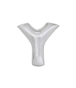 Balon foliowy 40cm - srebrna litera Y