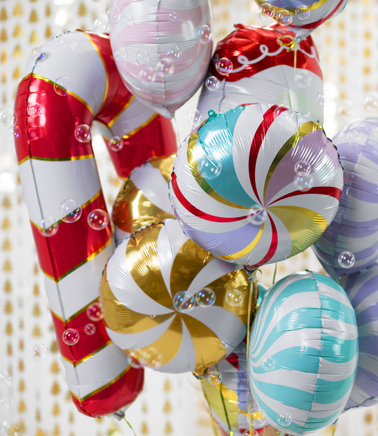 Balon foliowy laska cukrowa WIELKI 50 x 82cm