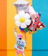 Balon foliowy kwiat STOKROTKA - 80cm