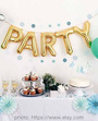 Balon foliowy 100cm - srebrna litera C