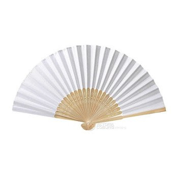 Wachlarz Papierowy Biały – Stylowy Dodatek na Ślub, Wesele i Imprezy