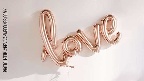 Balon foliowy napis LOVE - róż
