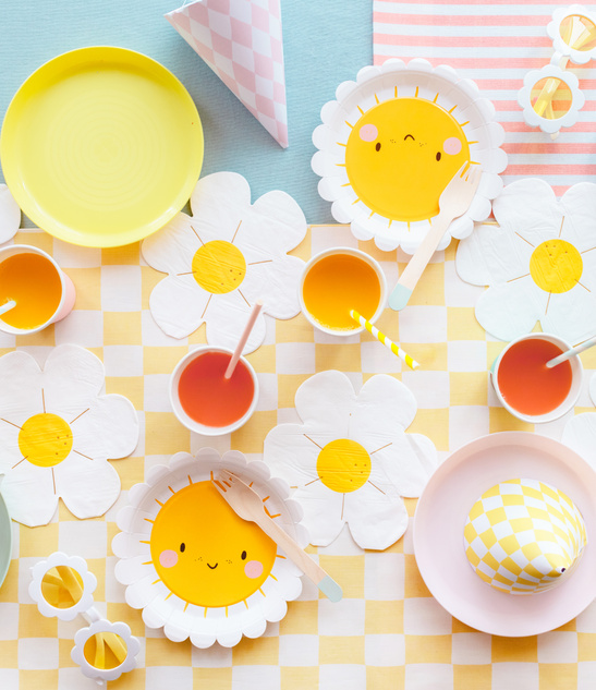 Serwetki papierowe stokrotki 12 szt – dekoracje stołu na przyjęcie
