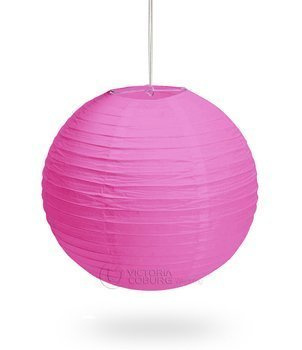 Lampion papierowy KULA – 40 cm, fuksja