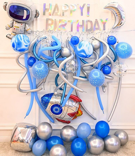 Balony rurki metalizowany miks kolorów 100 szt. – Do modelowania kształtów