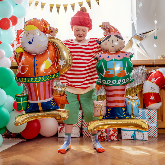 Balon na święta ELF stojący 46x88 cm