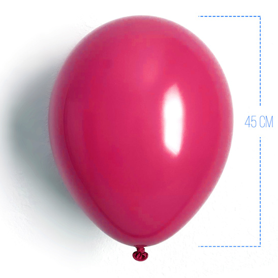 Balon lateksowy 45cm fuksja - 1szt.