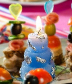 Świeczka ozdobna - Torcik