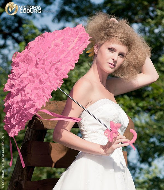 Parasolka ślubna Variette - różowa