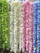 Girlanda kwiatowa Wisteria 2m - ecru