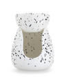 Biały Ceramiczny Podgrzewacz do Olejków Nakrapiany 11 cm