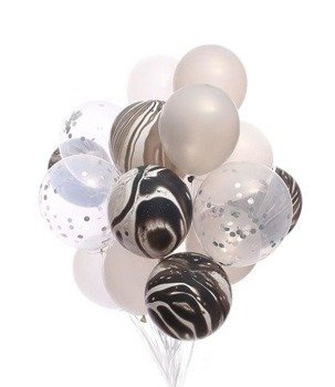 Balony marmurkowe zestaw 20szt - mix