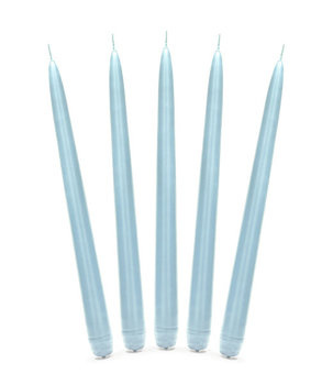 Świeca stożkowa - błękit 1szt