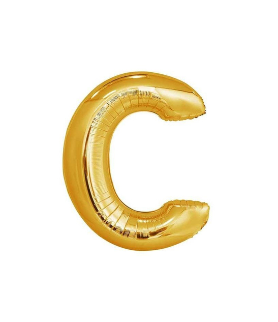 Balon foliowy 40cm - złota litera C