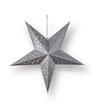 Lampion Gwiazda 60 cm Srebrny Hologram – Dekoracja Świąteczna