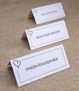 Wizytówka personalizowana - serce