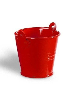 Mini wiaderko prezentowe - czerwone